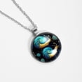 thumbnail image 4 of Snail Women's Glass Circular Pendant Necklace, 4 of 5