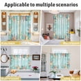 thumbnail image 5 of Blue Coastal Kitchen Curtains Window Panels, Summer Nautical Beach Coral Starfish Insulated Window Treatment Curtain, Grommet Curtains for Bedroom/Living Room/Bathroom, 2 Piece 52"Wx84"L, 5 of 8
