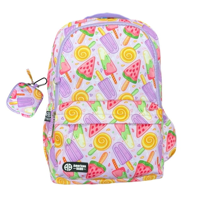 Mochila Escolar Porta Laptop Diseño Juvenil Multicolor American Bags