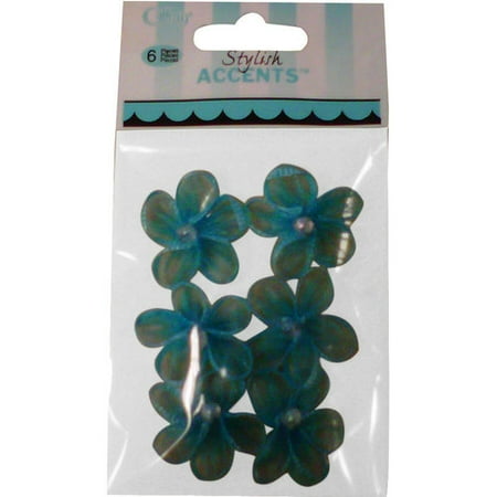 - Offray Stylish Accents Sheer Turquoise Ribbon, 6 Count