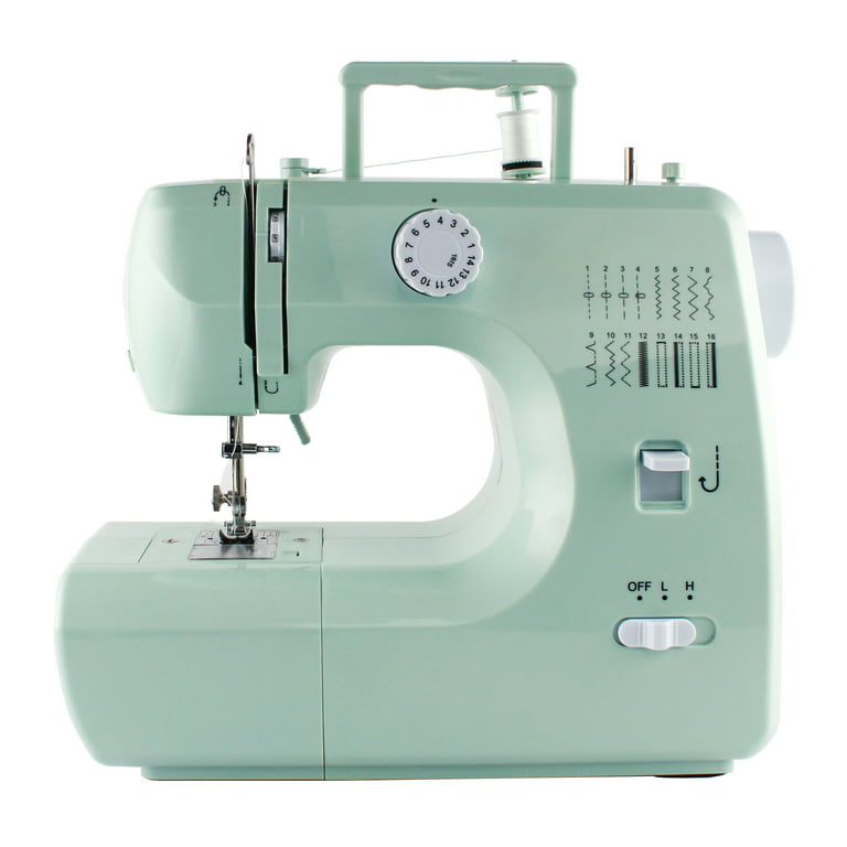 Michley Inspiration 700m 16-Stitch Sewing Machine (Mint Green) with Sewing  Kit