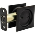 thumbnail image 4 of Stone Harbor Hardware Contemporary Square Pocket Door Lock, Passage Function, 2-3/4" Backset, Vintage Bronze, 4 of 4