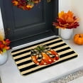 thumbnail image 3 of Fall Door Mat Outdoor Fall Decorative Rugs Welcome Pumpkin Doormat Non-Slip Washable Thanksgiving Floor Mat for Front Door Home Kitchen Indoor Outdoor Decor（29 x17in）, 3 of 6