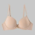 thumbnail image 2 of GEWSEY Women's Underwire Shaping Bra Comfort Smooth Seamless T-Shirt Convertible Straps Lightly Lined Bras (Beige, XL), 2 of 9