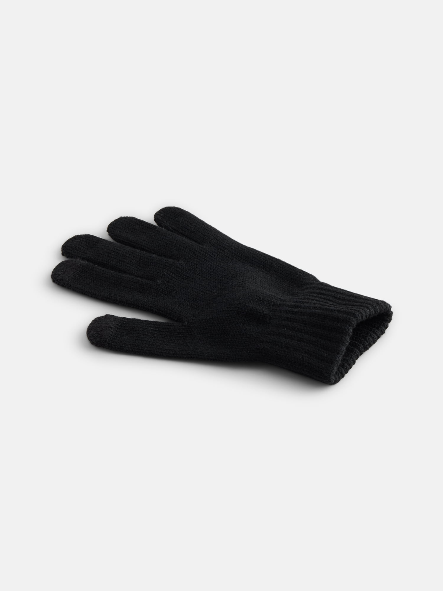 George Men's Stretch Knit Touch Tech Gloves, Black