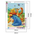 thumbnail image 2 of Diamante pintura DIY Color lindo animación oso tigre completo taladro redondo Kit, 2 of 9