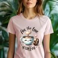 thumbnail image 5 of Funny Coffee T-Shirt for Women – “For the Love of Coffee” Tee, White, Size XL, 5 of 6
