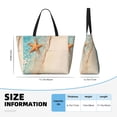 thumbnail image 3 of Rocae Starfish On The Sand Beach for Large Women's Waterproof Beach Bag Tote with 7 Pockets Pool Bag for Travel Gym Vacation, 3 of 6
