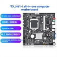 thumbnail image 2 of Placa Base para Ordenador ITX H61-I, I3/I5/I7 de 3.ª Generación, DDR3 de 1155 Pines, Control Industrial, Accesorios para Ordenador., 2 of 5