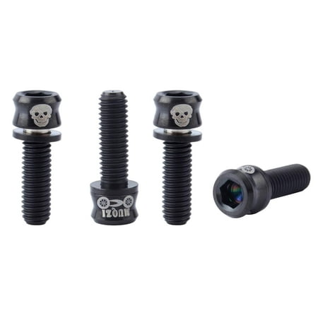 

4 Pcs of Handlebar Screw for Road And Mountain Biking M5x15 Black