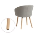 thumbnail image 4 of Deslizadores de muebles de plástico con clavo Uxcell 100 piezas 19.5 mm de diámetro para proteger patas de mesas, sillas y sofás, color blanco, negro 17x17x4.5mm, 4 of 5