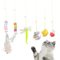 thumbnail image 2 of Simulation Caterpillar Cat Toy Cat Scratch Rope Mouse Funny Self-hey Interactive Toy Retractable Hanging Door Type Pet Supplies 1, 2 of 6