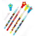 thumbnail image 2 of Tiny Mills 24 Pcs Superhero Text Multi Point Stackable Pencil With Eraser For Superhero Birthday Party Favor Prize Carnival Goodie Bag Stuffers Classroom Rewards, 2 of 4