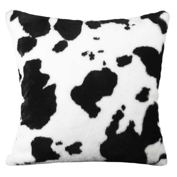 BRIGHTFUFU Throw Pillow Covers Cow Spots Funda de cojín cuadrada decorativa para el hogar