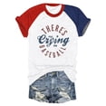thumbnail image 2 of HCYSFG Women's Baseball Graphic Top Raglan Short Sleeve Casual Letter Print Fashion T Shirts Summer Sports Daily Wear Trendy Activewear Sporty Tee, 2 of 3