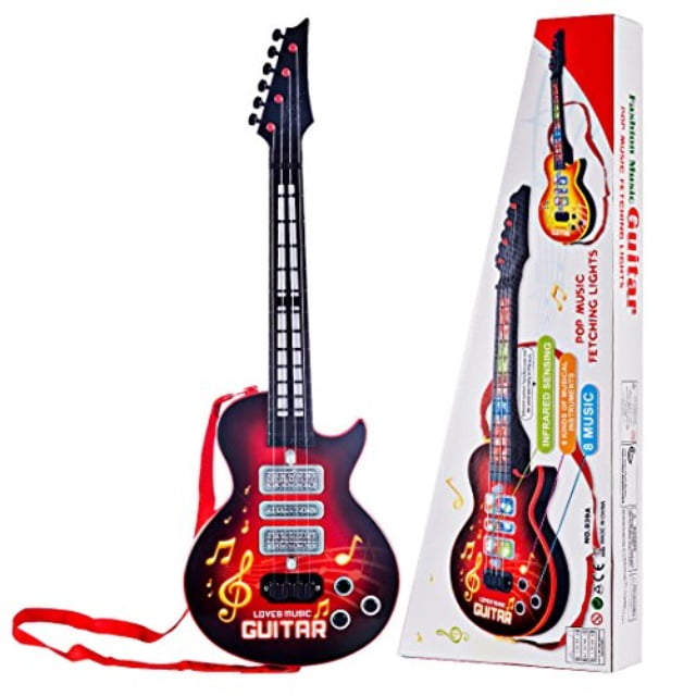 ruiyif kids guitar, beginner electric toy guitar for boys girls