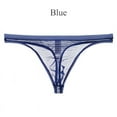 thumbnail image 1 of Men's Underwear T-Back Thong G-String Sexy Breathable Tangas Mesh Thong See Through Underpant Sezy Lingerie Male Panties H M, 1 of 6