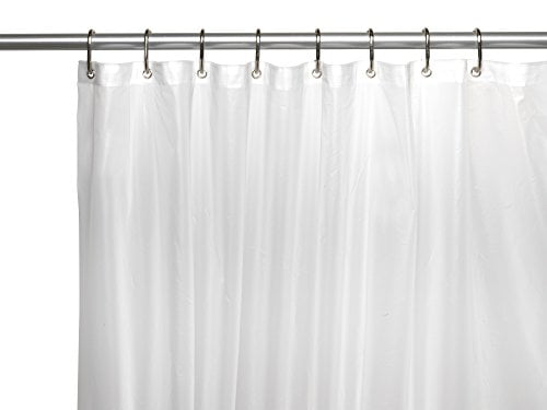 Betterbath Heavy Vinyl Shower Curtain, Wimaha 15 Gauge Eva Shower Curtain Liner