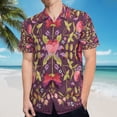 thumbnail image 5 of High Quality Hawaiian Shirts for Men Short Sleeve Aloha Beach Shirt Floral Summer Casual Button Down Shirts Blouses SSQZTV, 5 of 7