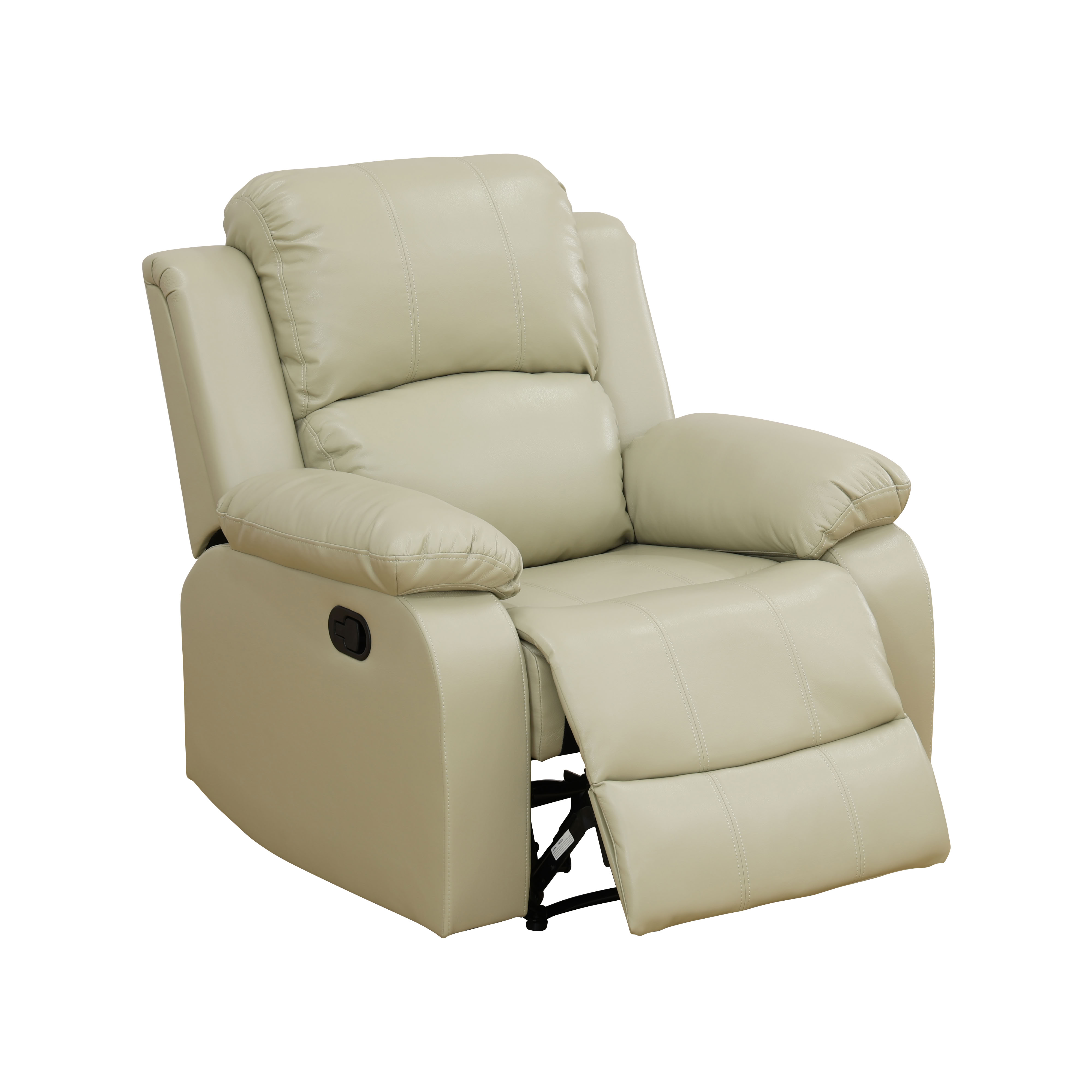 MAYEERTY Leather Recliner Chair, Single Reclining Sofa with Adjustable Angle, for Living Room, Home Theater & Personal Lounge