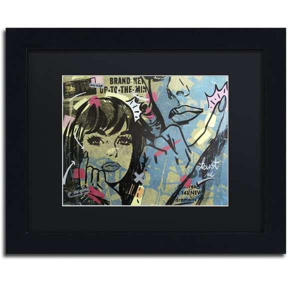 Dan Monteavaro 'New Dramatic' Black Matted Framed Art