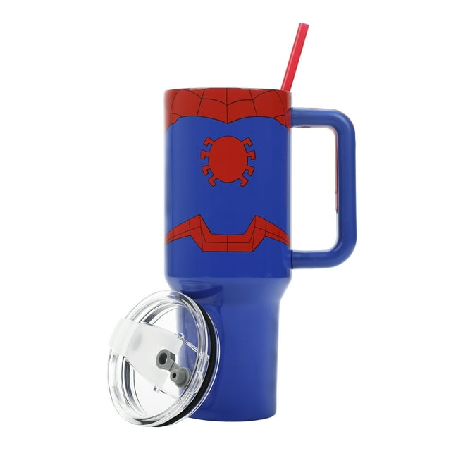 Marvel Spider-Man Déguisement Gobelet en Acier Inoxydable 40 Oz avec Poignée - OSFA