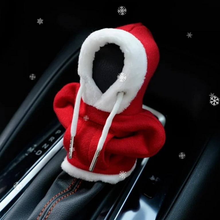 Christmas Gear Shift Cover, Universal Shift Hoodie Cover, Funny Sweater for Gear  Shift, Car Shifter Stick Protector Decoration 