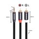 thumbnail image 3 of Paquete de 2 cables Smithok de 3,5 mm a RCA 1/8 macho a macho de 3 m, color negro, 3 of 7