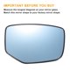 thumbnail image 3 of Unique Bargains 1 Pcs Reemplazo de vidrio del espejo retrovisor derecho calefaccionado azul con ajuste trasero para Honda Accord 08-10, 3 of 6