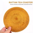 thumbnail image 4 of Shisuyan 2Pack Woven Coasters Coasters Heat Resistant Rattan for Home Decoration, 4 of 8