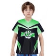 thumbnail image 3 of Rswnyirn Ensembles de Boxe pour Garçons Enfants Uniforme de Boxe Robe de Fantaisie Tenue de Boxeur Vert 12, 3 of 6