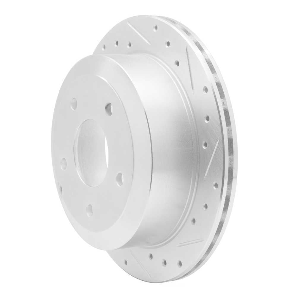 Dynamic Friction Company 631-52017R DFC Brake Rotor - Drilled And Slotted - Silver
