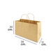 thumbnail image 3 of Bolsa de papel kraft (240 piezas) Caltom Boutique mediana con asa, 3 of 4