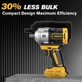 thumbnail image 3 of Llave de impacto inalámbrica AIDERAR 20V para batería DeWalt 1500Nm, 3 of 8