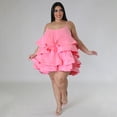 thumbnail image 2 of AURA Women Sleeveless Square Neck Ruffle Strap Dress Sexy Princess Midi Dress Summer Vacation Dress, 2 of 7