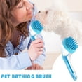 thumbnail image 2 of Dog Bath Brush,Pet Bath Brush with Silicone Bristles for Dog Massage Grooming and Cleaning, 2 of 5