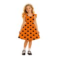 thumbnail image 5 of Kids Halloween Dress Long Sleeve Cute Print Tulle Dresses Casual Lace Soft Holiday Party Fall Winter Outfit, 5 of 5
