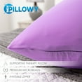 thumbnail image 4 of 18" x 18" Throw Pillow – Purple: 1 PCS Luxurious Premium Microbead Pillow With 85/15 Nylon/Spandex Fabric. Forever Fluffy, Outstanding Beauty & Support. Silky, Soft & Beyond Comfortable, 4 of 7