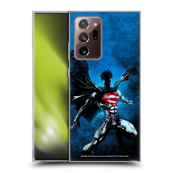 Head Case Designs Officially Licensed Superman DC Comics 80th Anniversary Splatter Soft Gel Case Compatible with Samsung Galaxy Note20 Ultra / 5G