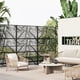 thumbnail image 5 of Garvee panel de privacidad exterior con diseño de hoja tropical y corte láser, divisor metálico resistente al clima para patio, deck, balcón o jardín, 5 of 8