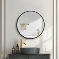 thumbnail image 2 of Round  Metal Framed Medicine Cabinet with Mirror, 2 of 8