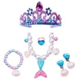 thumbnail image 4 of Ariel Princess gloves wand crown jewelry set Mermaid wig necklace braid for Princess dress clothing cosplay dress up, 4 of 20