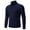 Navy, variant on RYRJJ Men's Quarter Zip Sweaters Slim Fit Lightweight Cotton Knitted Casual Mock Neck Pullover Sweaters(Black,3XL)