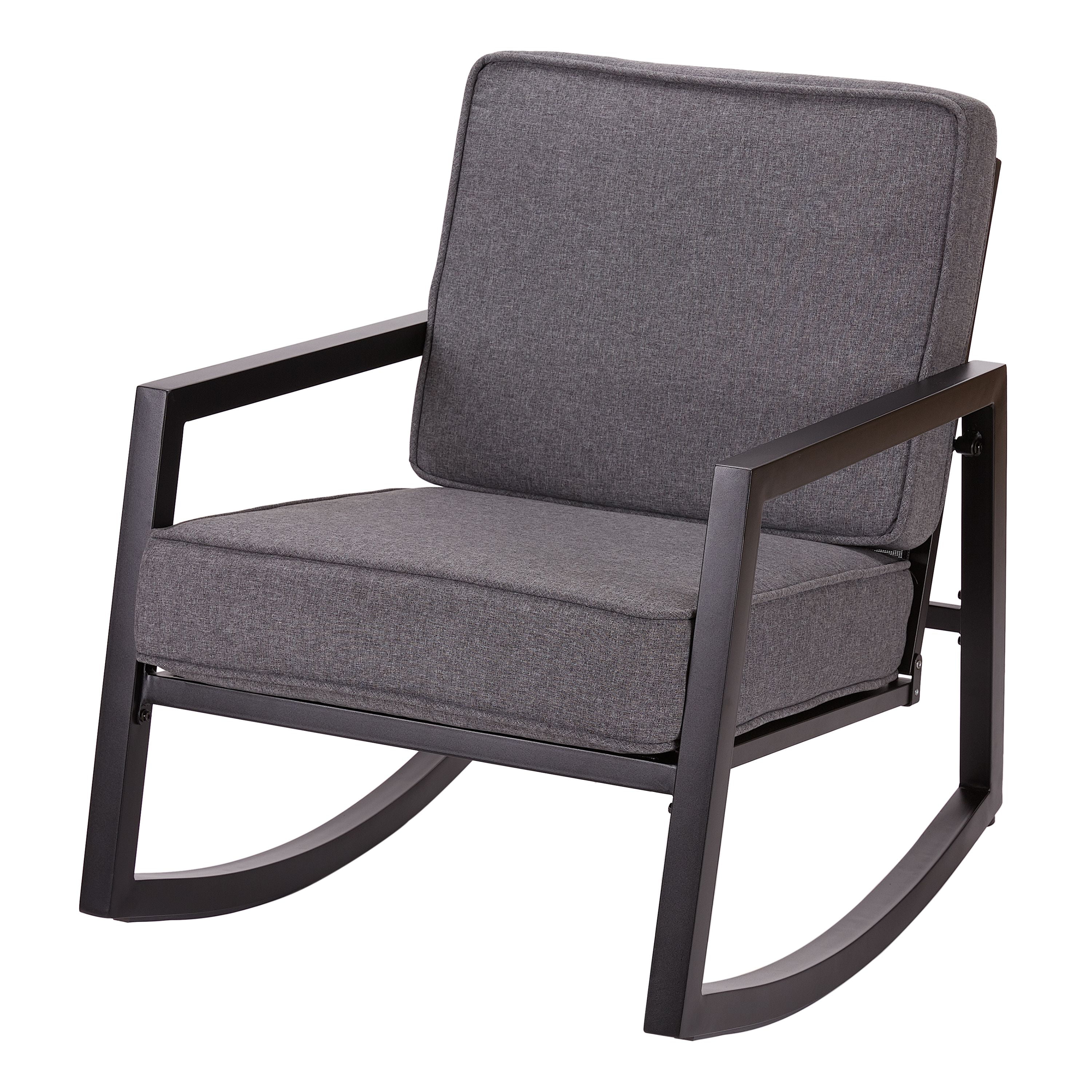Mainstays Moss Falls Patio Rocking Chair with Gray
