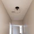 thumbnail image 2 of DingLiLighting Clear Glass 1 Light Black Ceiling Light, Semi Flush Mount Ceiling Light Fixture for Hallway, Entryway , Bedroom, 2 of 8