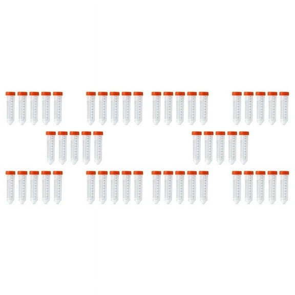 Conical Centrifuge Tubes 50Ml, 50 Pcs, Sterile Test Tubes with Screw