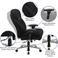 thumbnail image 3 of Scranton & Co Big and Tall Fabric Swivel Office Chair in Black, 3 of 9