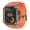 Blackorange, variant on Rugged Protective Case + Silicone Band for Apple Watch Ultra 3/2/1 49mm – Clear PC+TPU Shockproof Bumper, Anti-Slip Crown, Precise Cutouts, Waterproof Protection & Breathable Strap,Blackorange