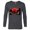 Charcoal Heather, variant on Disney Owl House Luz Edna and King - Long Sleeve T-Shirt for Men - Customized-White