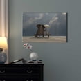 thumbnail image 2 of wall26 - Canvas Prints Wall Art - Elephant and Dog Sit Under The Rain | Modern Wall Decor/Home Decoration Stretched Gallery Canvas Wrap Giclee Print. Ready to Hang - 32" x 48", 2 of 4